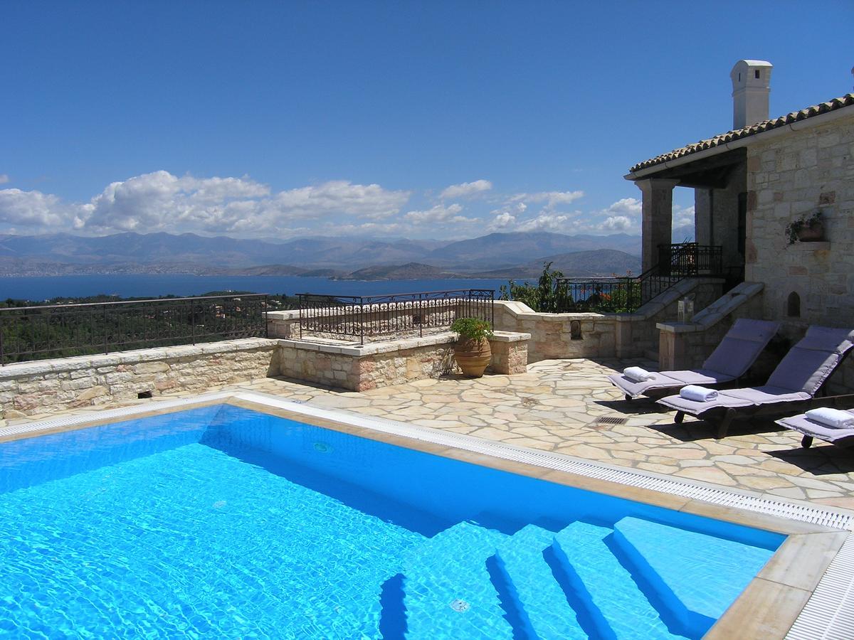 Traditional Stone Villa Olympia Viggla Exterior photo