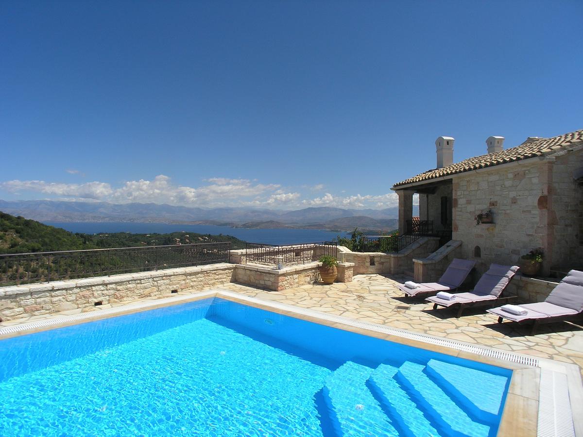 Traditional Stone Villa Olympia Viggla Exterior photo