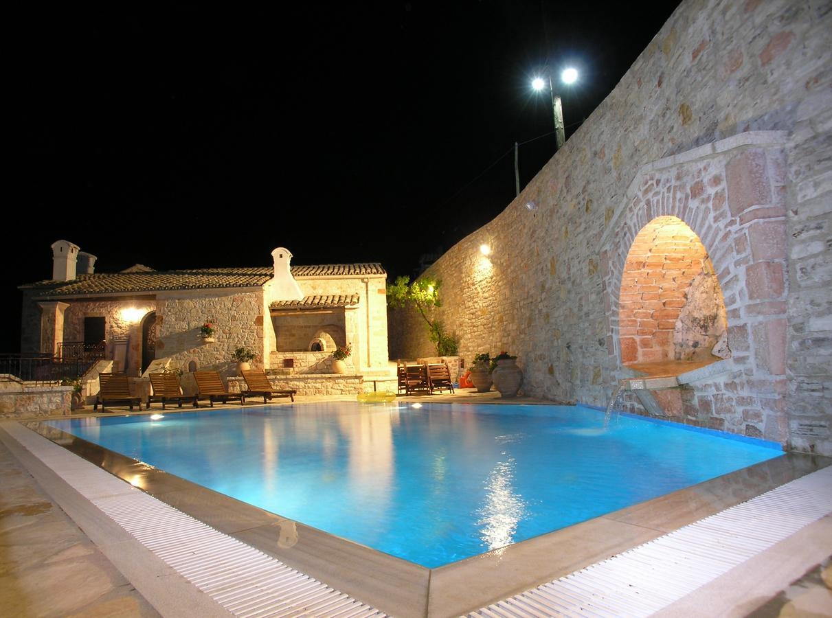 Traditional Stone Villa Olympia Viggla Exterior photo